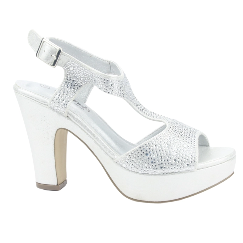 SANDALIA MUJER CHALADA PLATEADO COSIMO-26 CASUAL - 1