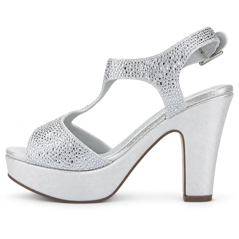 SANDALIA MUJER CHALADA PLATEADO COSIMO-26 CASUAL - 2