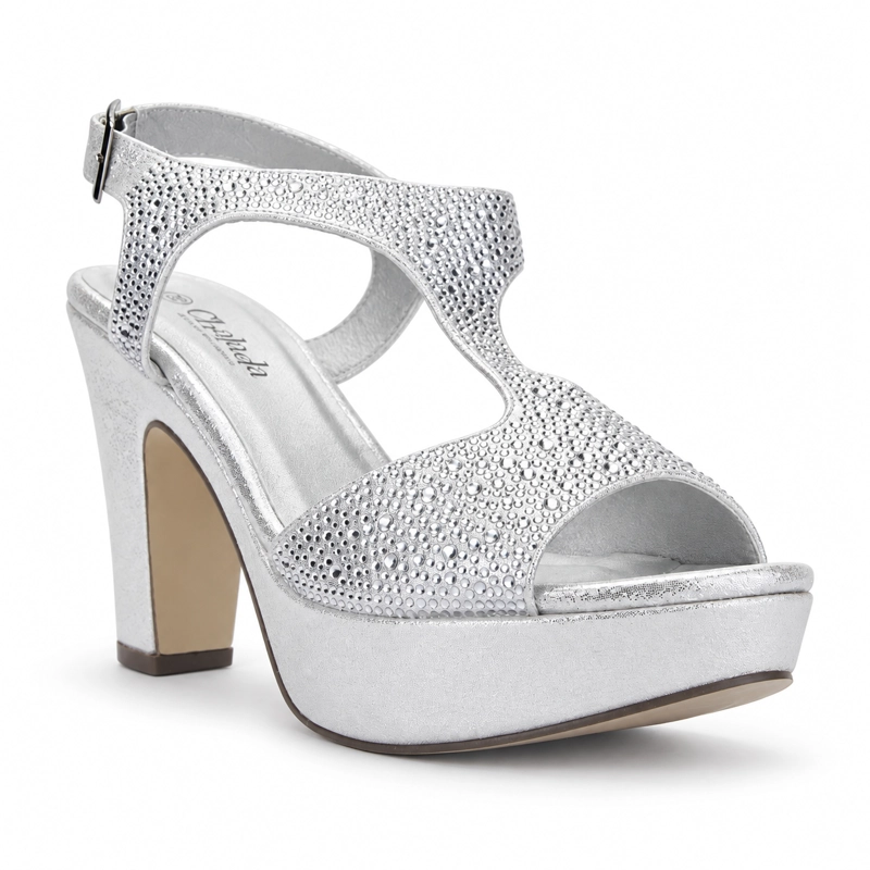 SANDALIA MUJER CHALADA PLATEADO COSIMO-26 CASUAL - 3