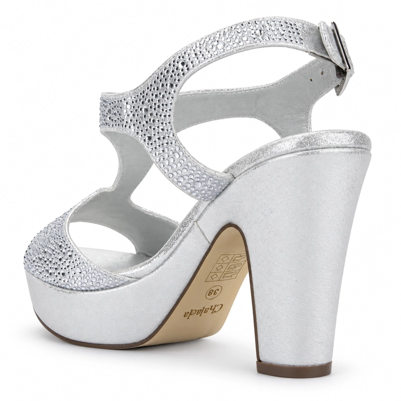 SANDALIA MUJER CHALADA PLATEADO COSIMO-26 CASUAL - 4