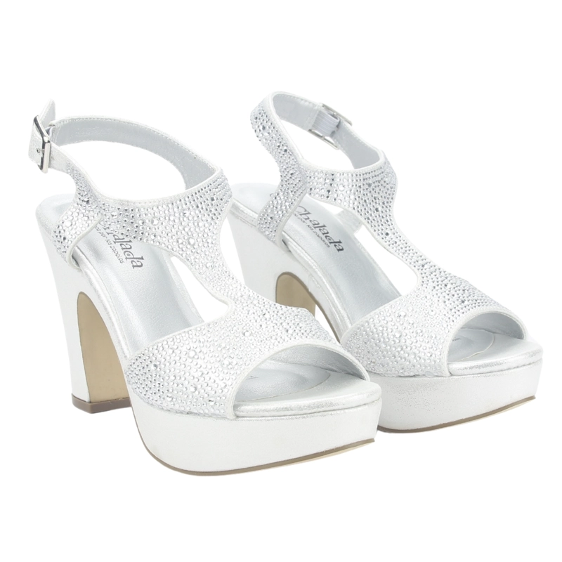 SANDALIA MUJER CHALADA PLATEADO COSIMO-26 CASUAL - 5
