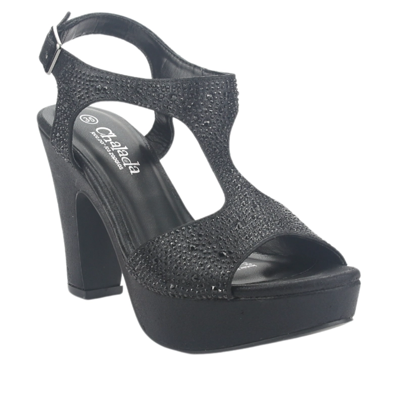 SANDALIA MUJER CHALADA NEGRO COSIMO-26 CASUAL - 3