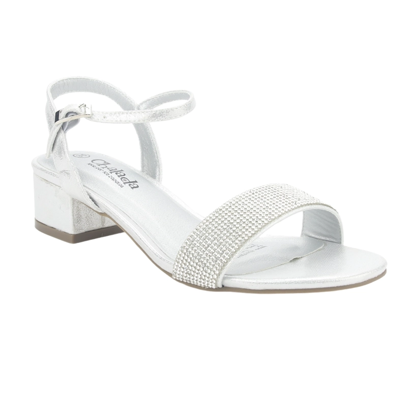 SANDALIA MUJER CHALADA PLATEADO FADIA-3 CASUAL - 3