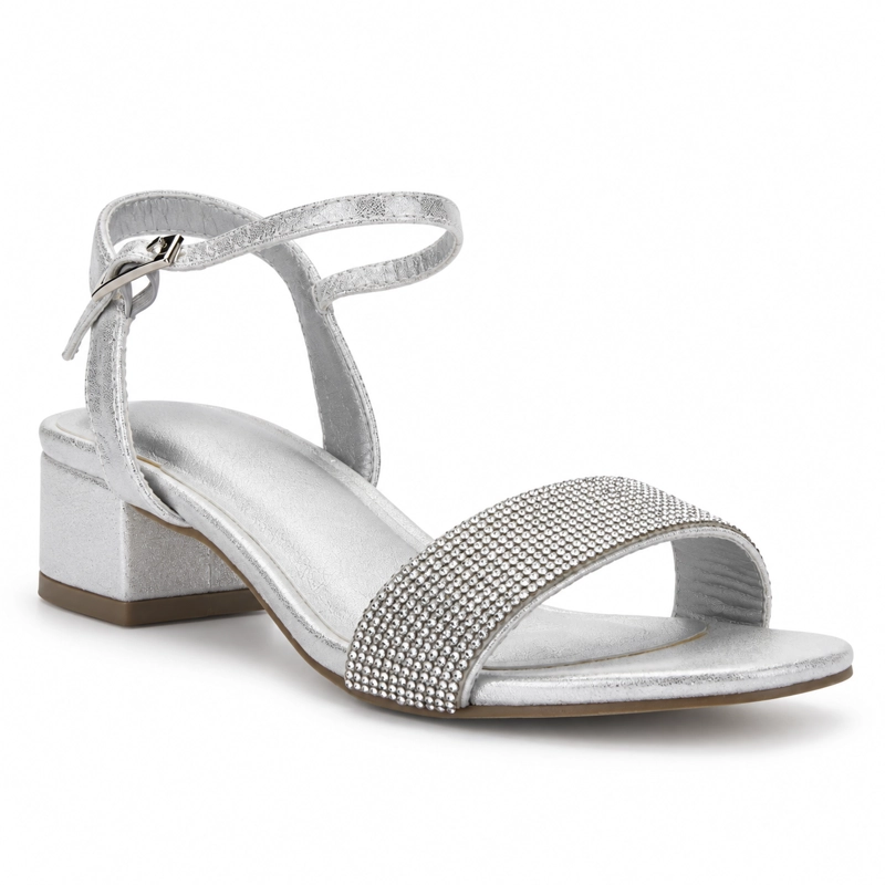 SANDALIA MUJER CHALADA PLATEADO FADIA-3 CASUAL - 3