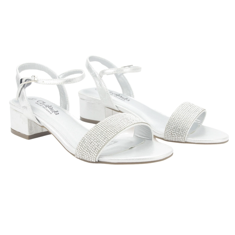SANDALIA MUJER CHALADA PLATEADO FADIA-3 CASUAL - 5