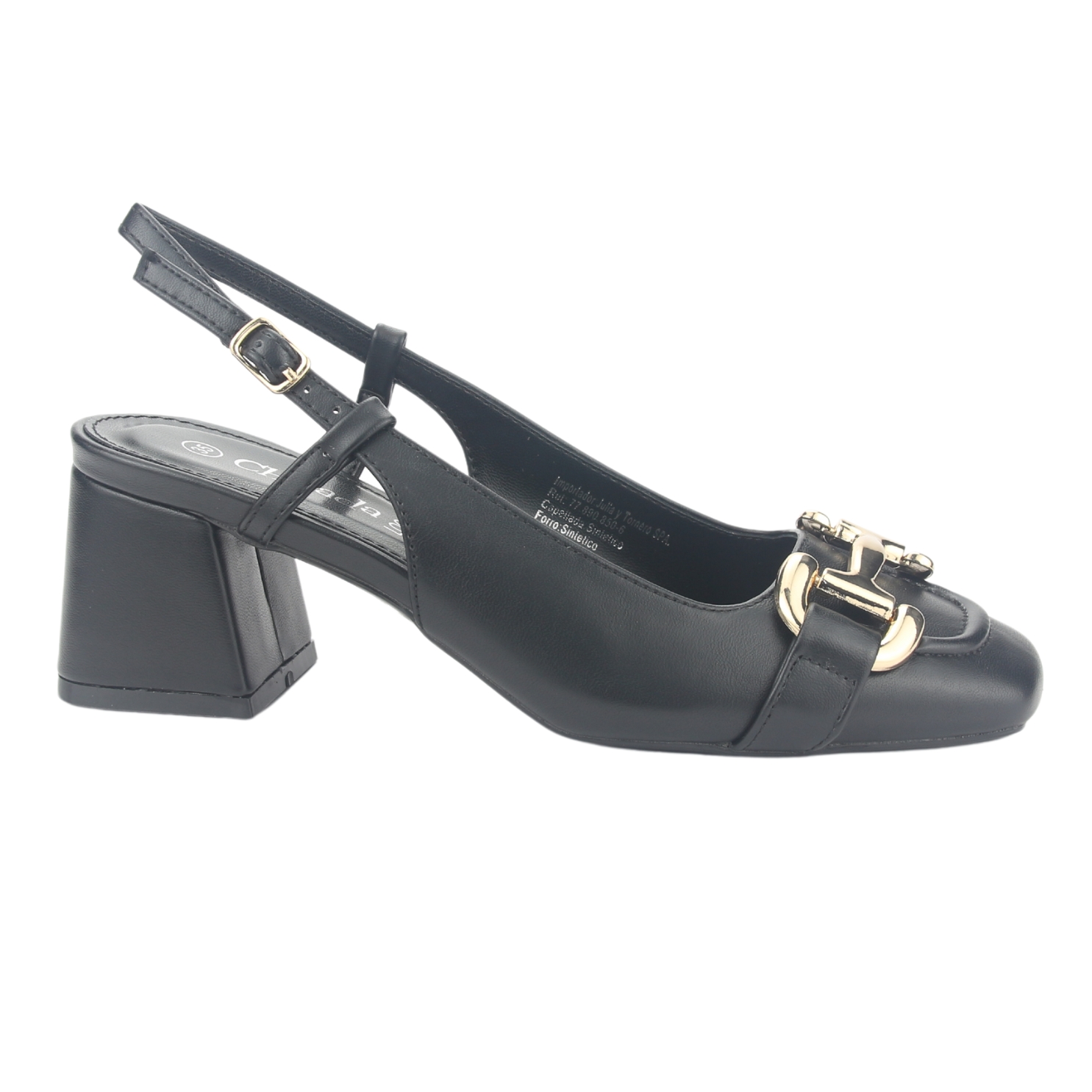 ZAPATO CHALADA MUJER CORSO-8 NEGRO CASUAL - 1