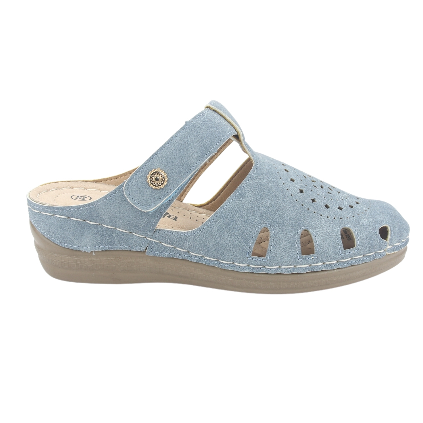 SANDALIAS MUJER CHALADA MUSA-4 COMFORT AZUL - 1