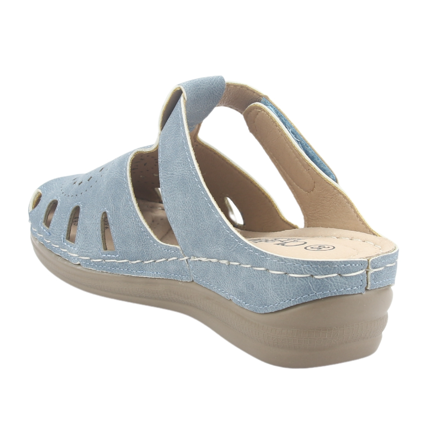 SANDALIAS MUJER CHALADA MUSA-4 COMFORT AZUL - 4