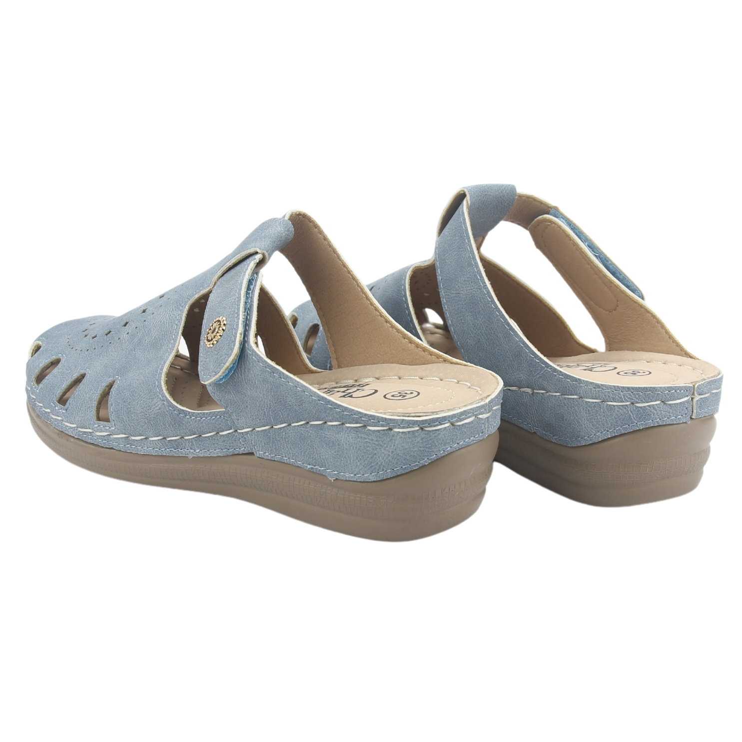 SANDALIAS MUJER CHALADA MUSA-4 COMFORT AZUL - 6