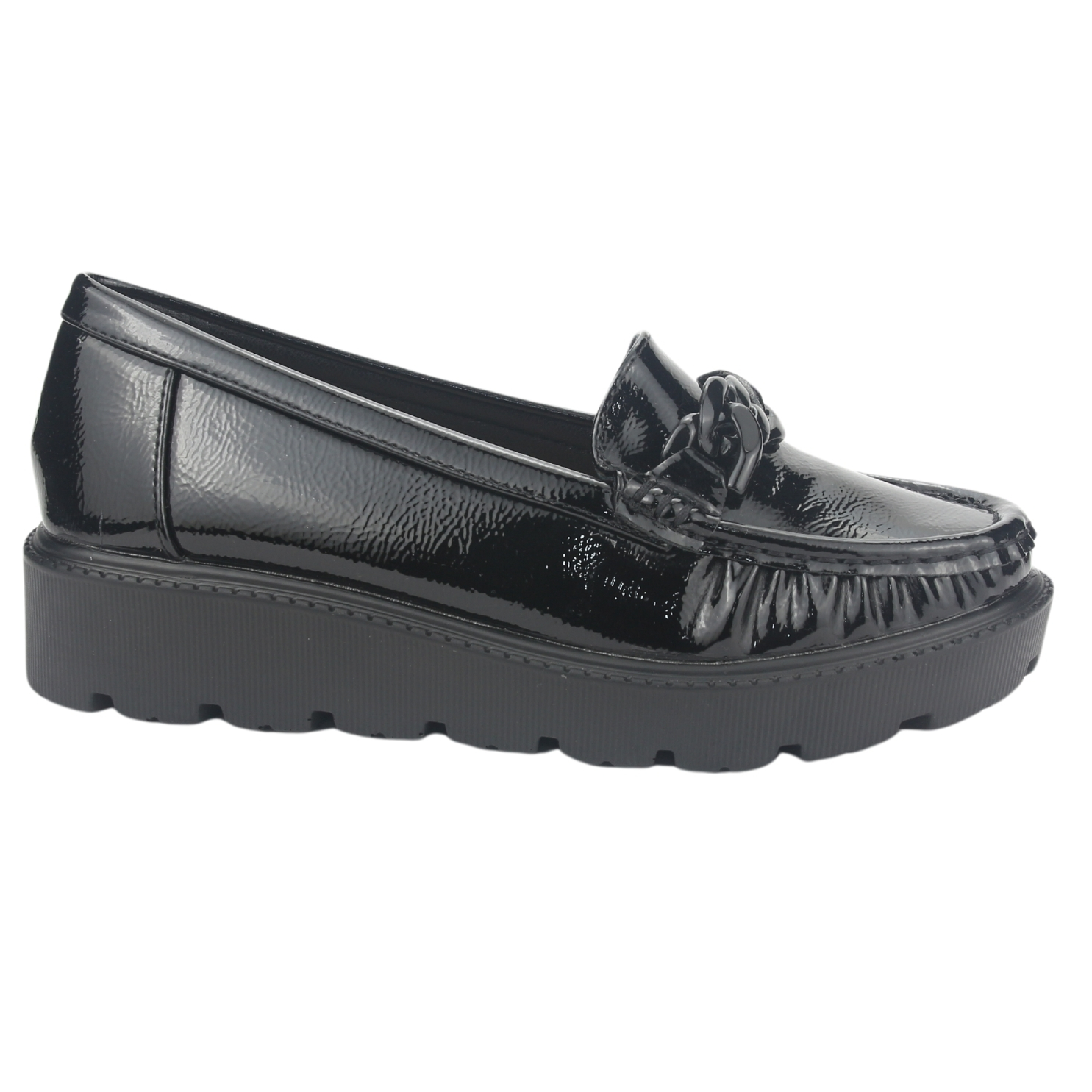MOCASINES MUJER CHALADA NEGRO GRAN-21 CASUAL - 1