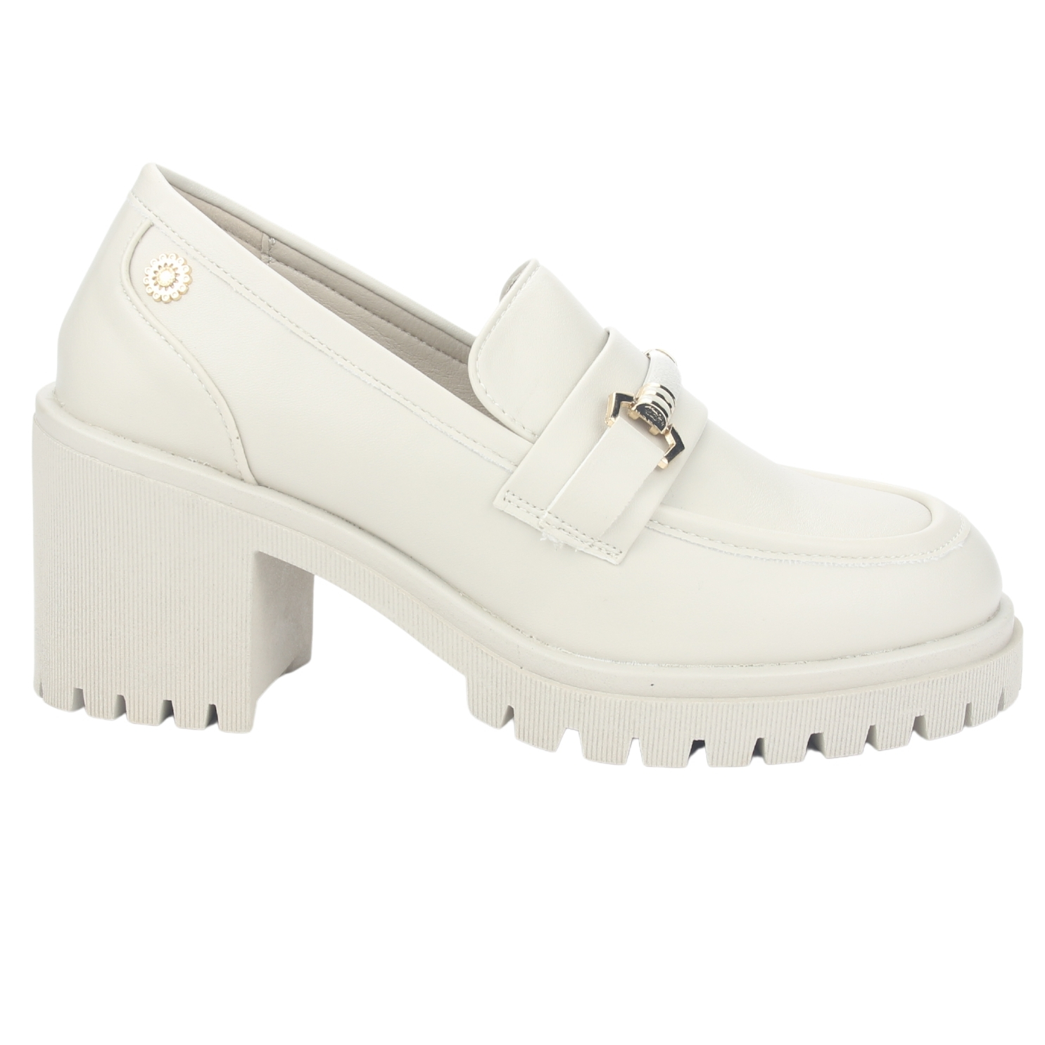 MOCASIN CHALADA MUJER JUPPI-1 BEIGE MODA - 1