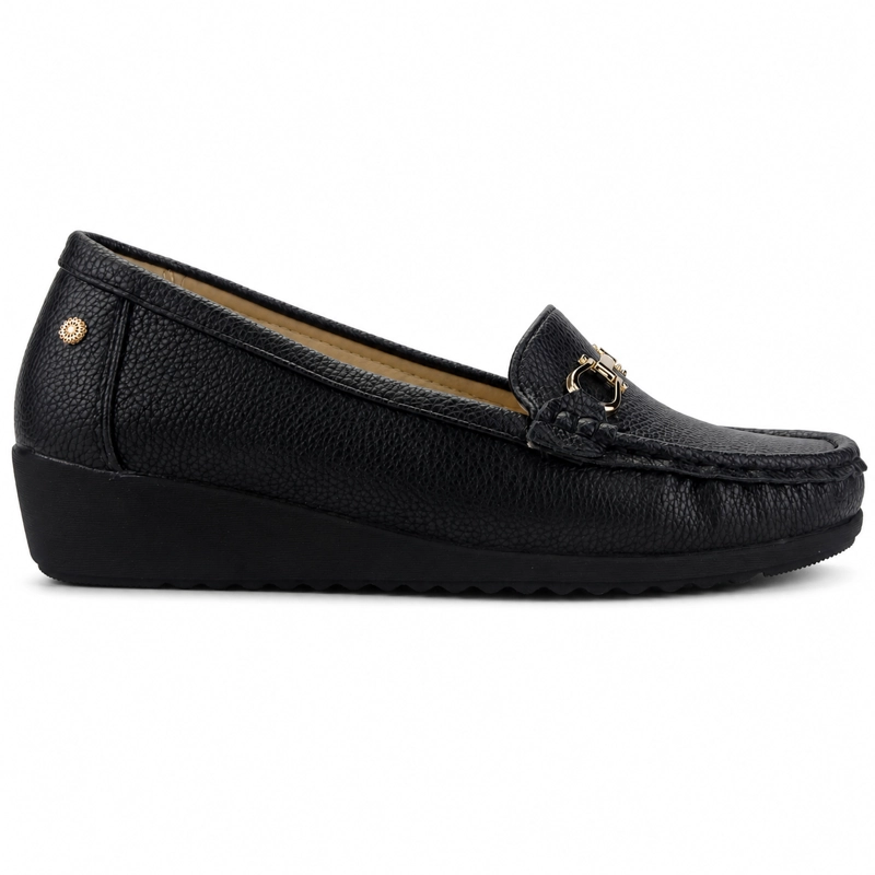 MOCASINES MUJER CHALADA NEGRO MALU-2 CASUAL - 1