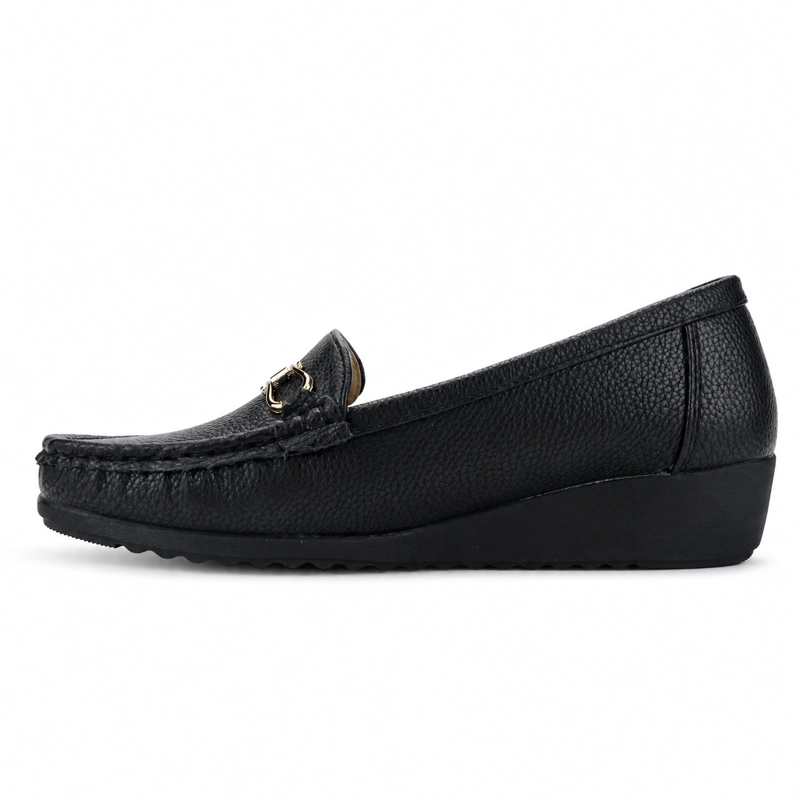 MOCASINES MUJER CHALADA NEGRO MALU-2 CASUAL - 2