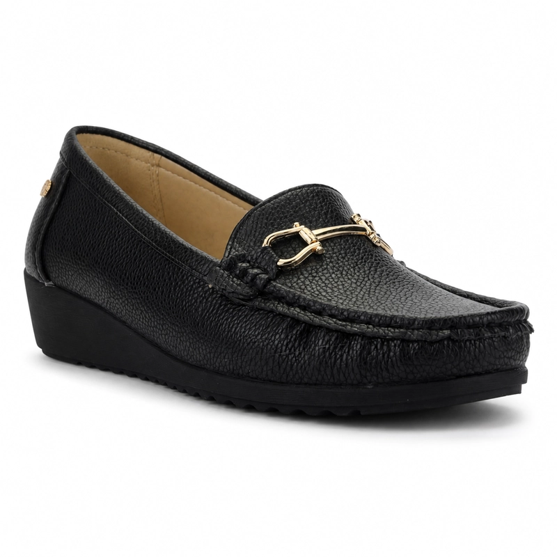MOCASINES MUJER CHALADA NEGRO MALU-2 CASUAL - 3
