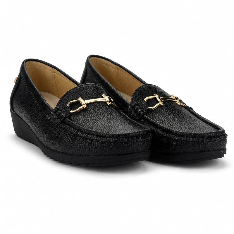 MOCASINES MUJER CHALADA NEGRO MALU-2 CASUAL - 5