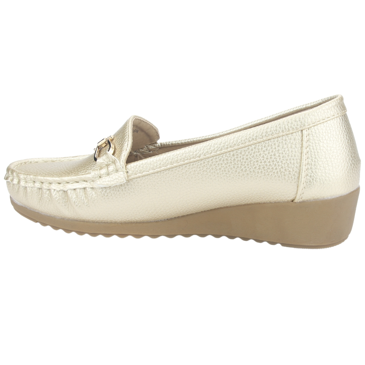 MOCASINES MUJER CHALADA DORADO MALU-2 CASUAL - 2