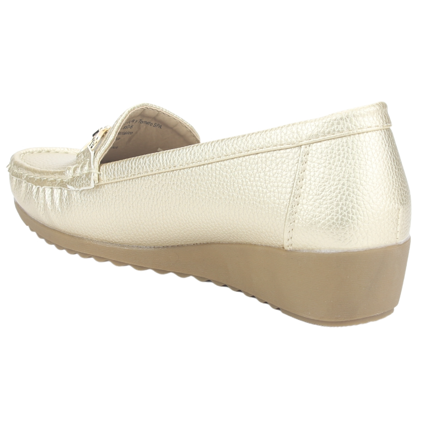MOCASINES MUJER CHALADA DORADO MALU-2 CASUAL - 4