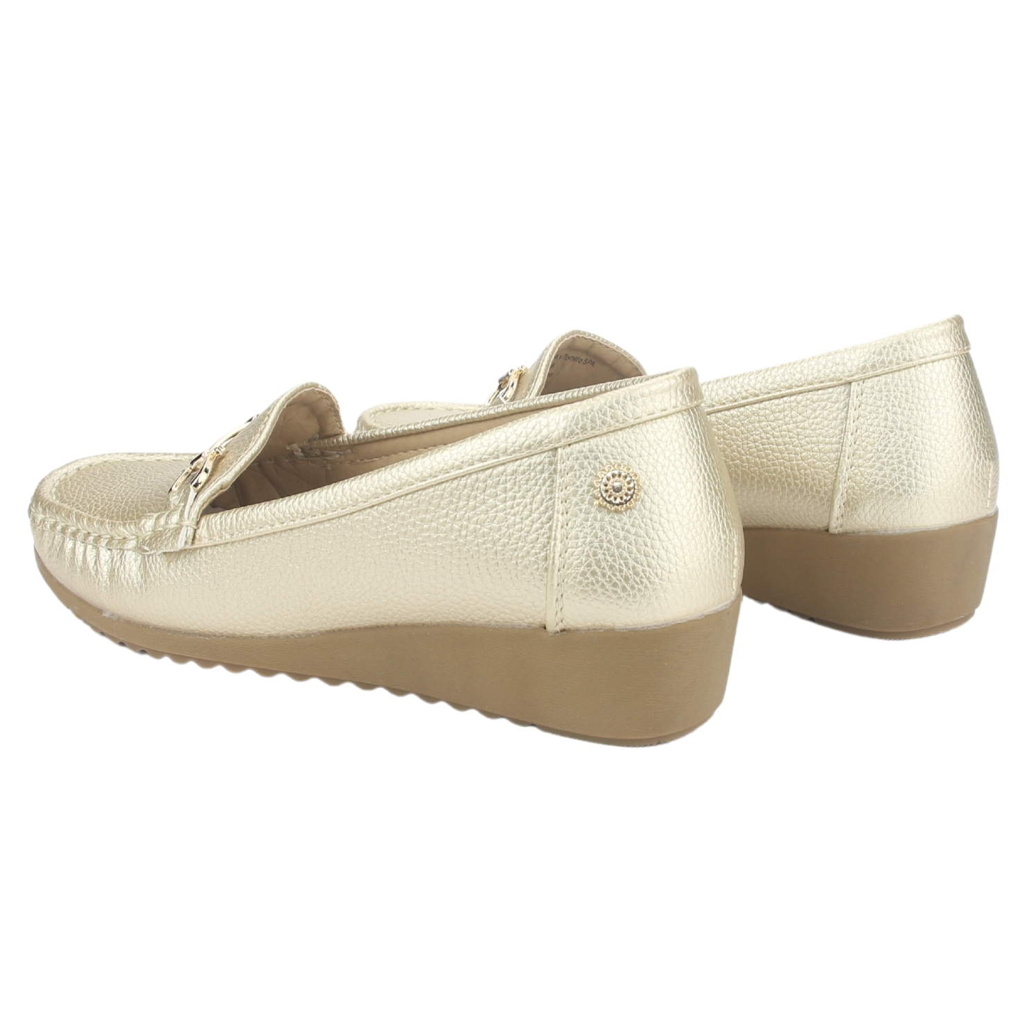 MOCASINES MUJER CHALADA DORADO MALU-2 CASUAL - 6