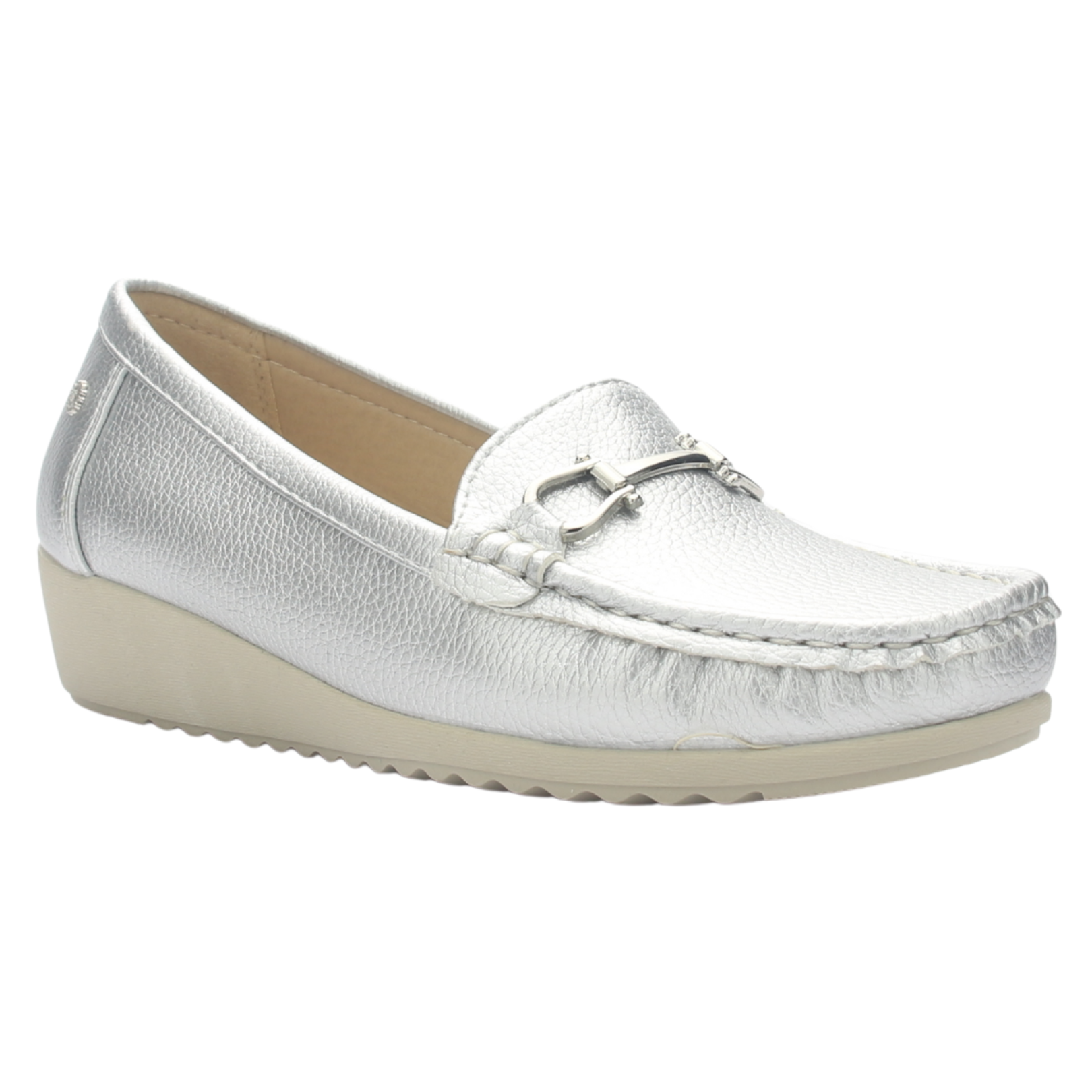 MOCASINES MUJER CHALADA PLATEADO MALU-2 CASUAL - 3