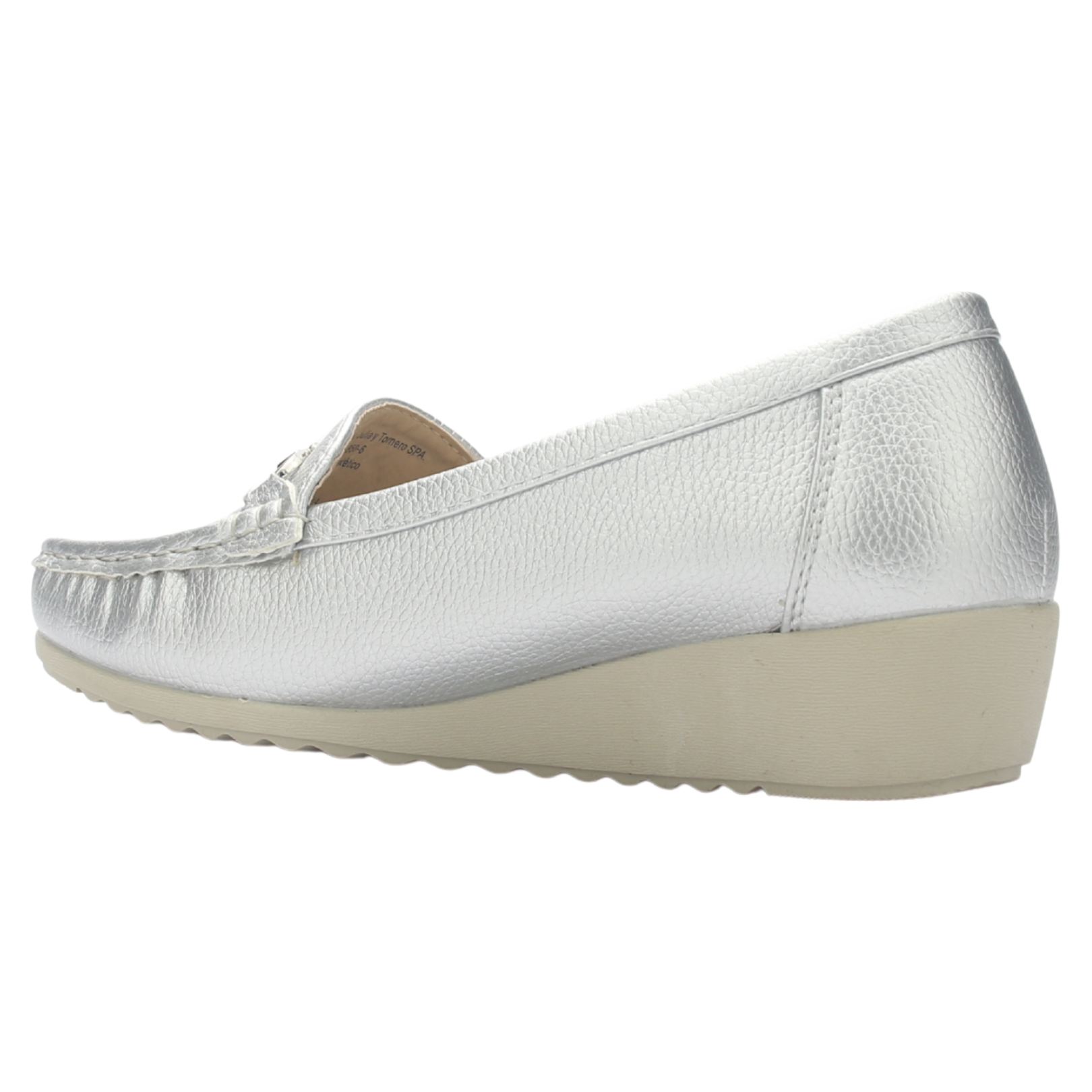 MOCASINES MUJER CHALADA PLATEADO MALU-2 CASUAL - 4