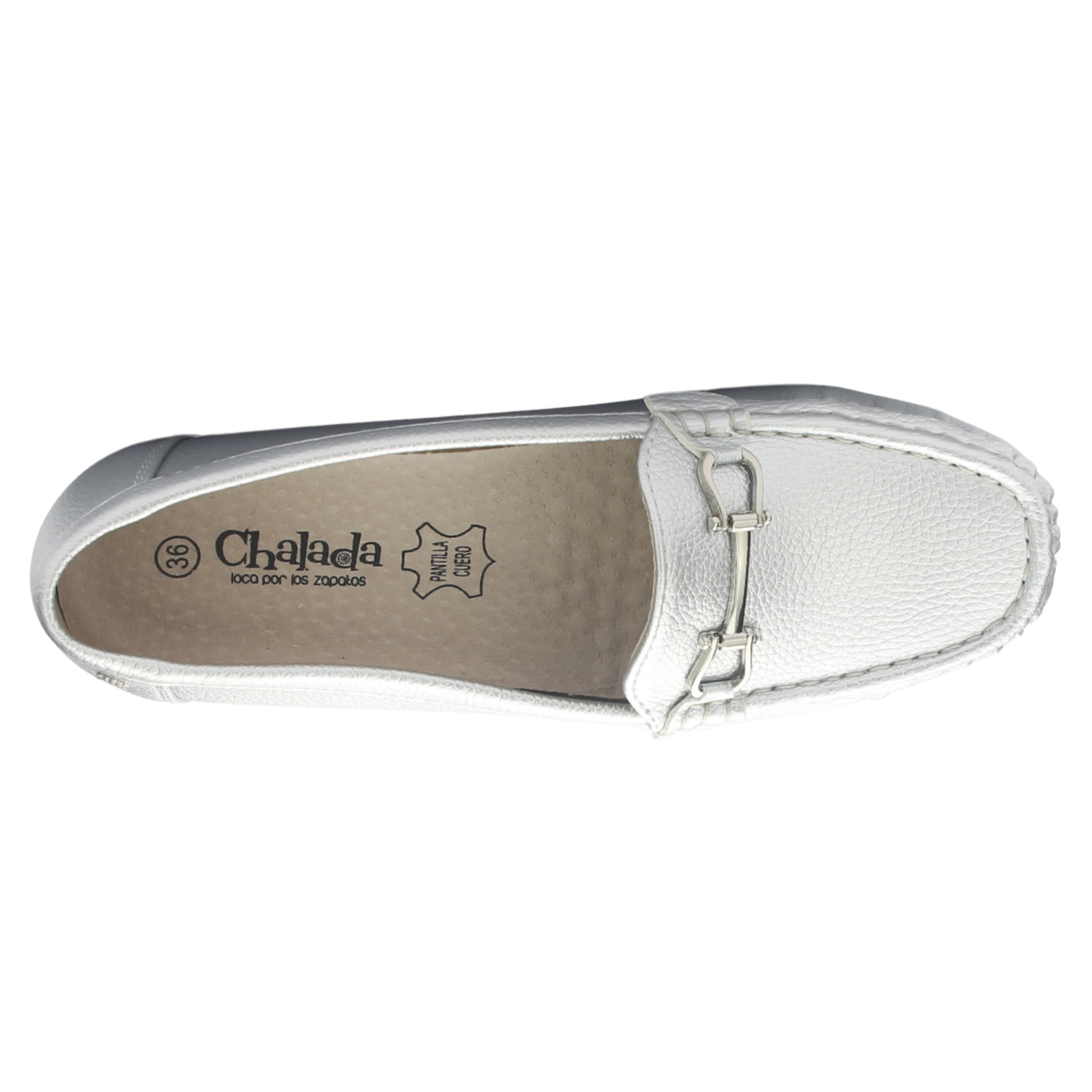 MOCASINES MUJER CHALADA PLATEADO MALU-2 CASUAL - 5