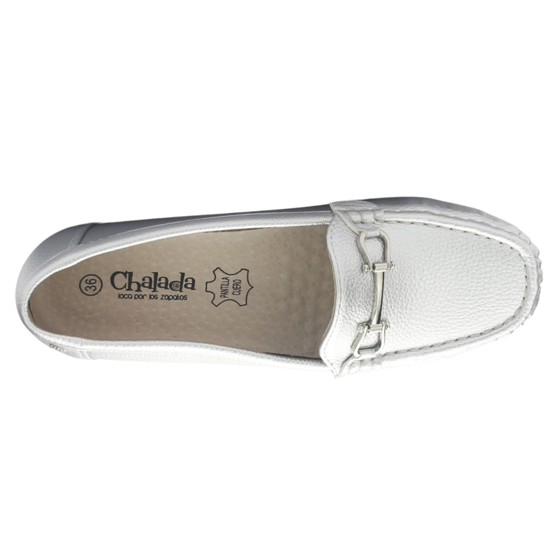 MOCASINES MUJER CHALADA PLATEADO MALU-2 CASUAL - 5