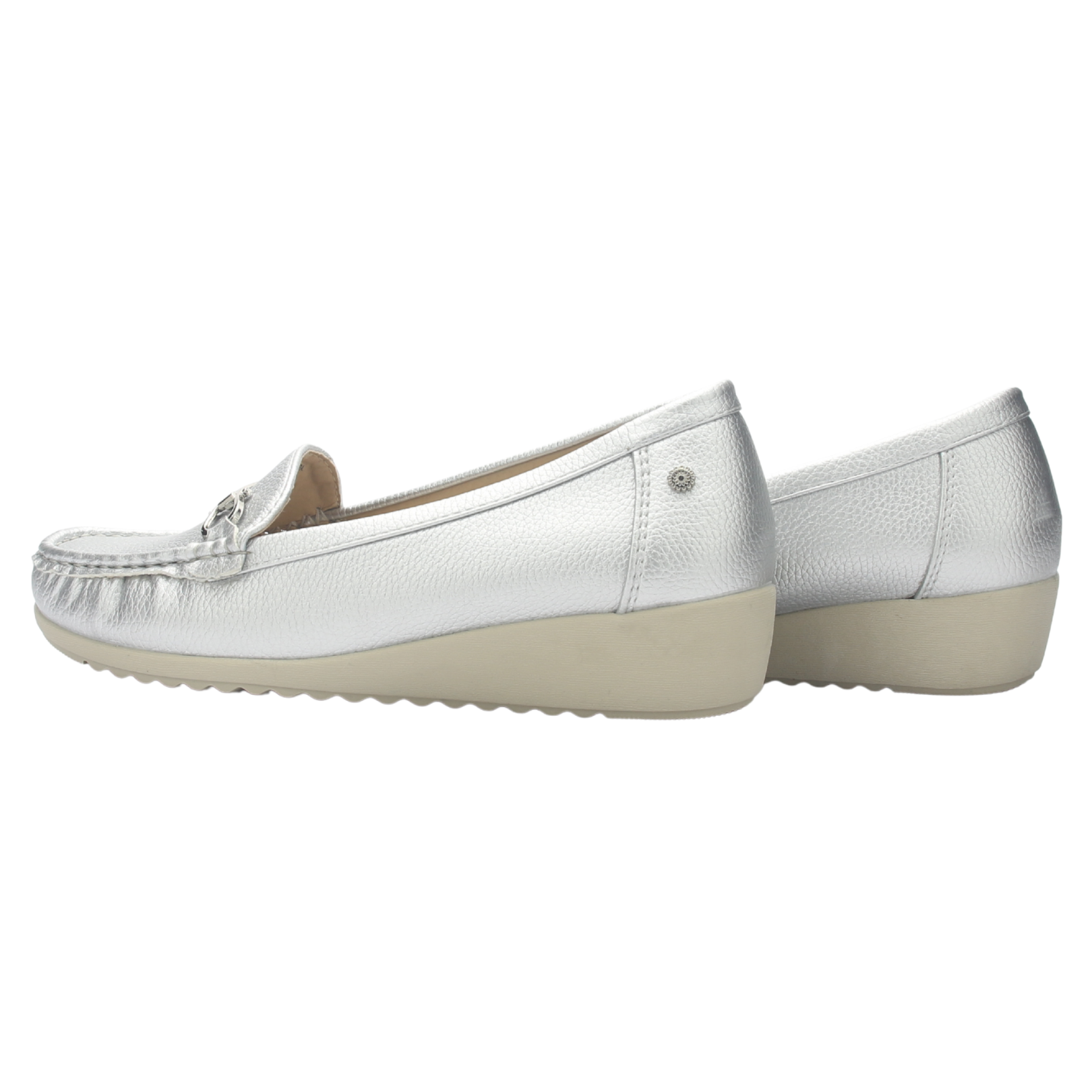 MOCASINES MUJER CHALADA PLATEADO MALU-2 CASUAL - 8