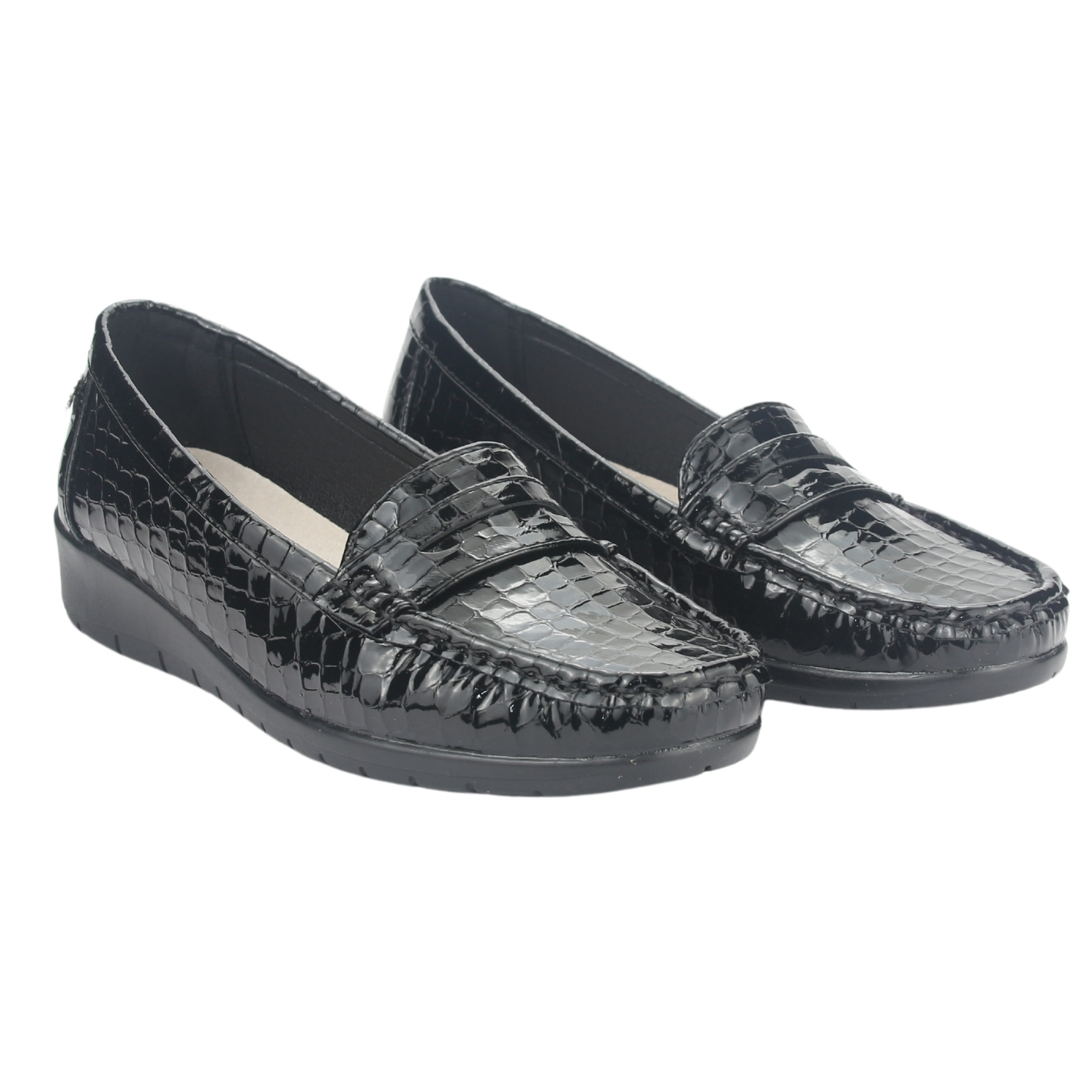 MOCASINES MUJER CHALADA NEGRO MAYA-1 CASUAL - 5