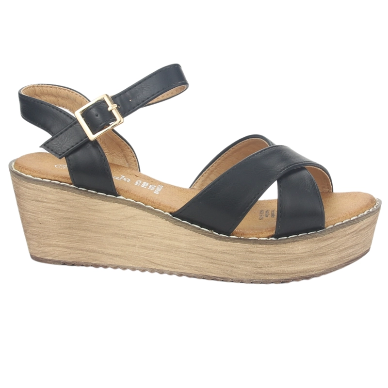 SANDALIA MUJER CHALADA NEGRO TALA-1 PLATAFORMA - 1