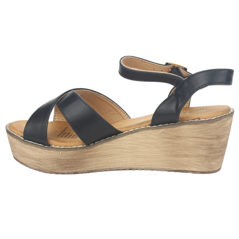 SANDALIA MUJER CHALADA NEGRO TALA-1 PLATAFORMA - 2