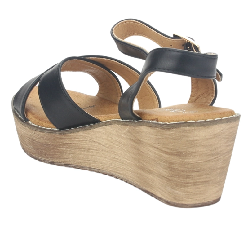 SANDALIA MUJER CHALADA NEGRO TALA-1 PLATAFORMA - 4