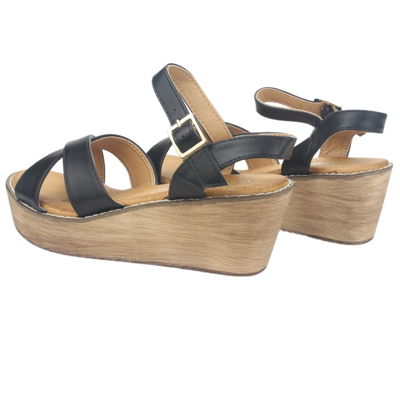SANDALIA MUJER CHALADA NEGRO TALA-1 PLATAFORMA - 6