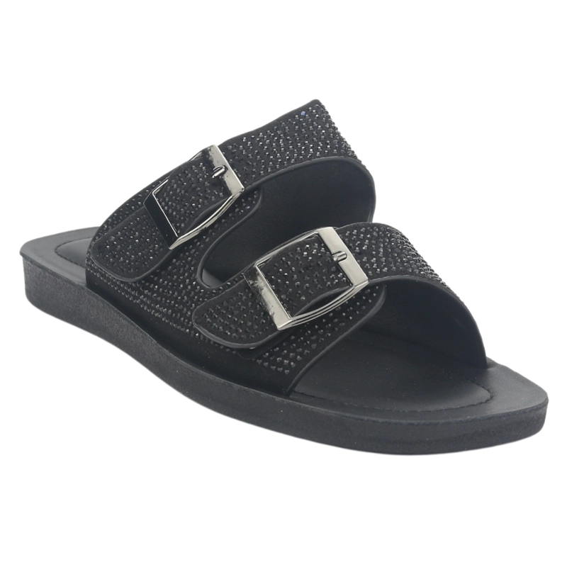 SANDALIA MUJER CHALADA NEGRO QUANTA-12 CASUAL - 3