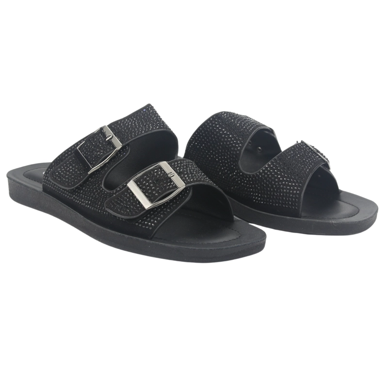 SANDALIA MUJER CHALADA NEGRO QUANTA-12 CASUAL - 5