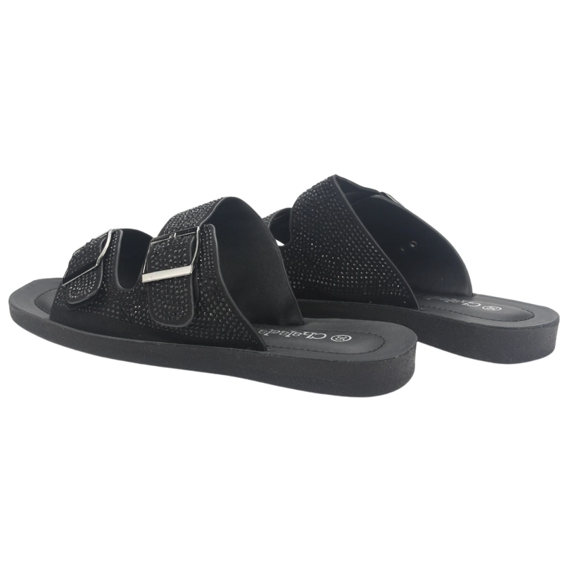SANDALIA MUJER CHALADA NEGRO QUANTA-12 CASUAL - 6