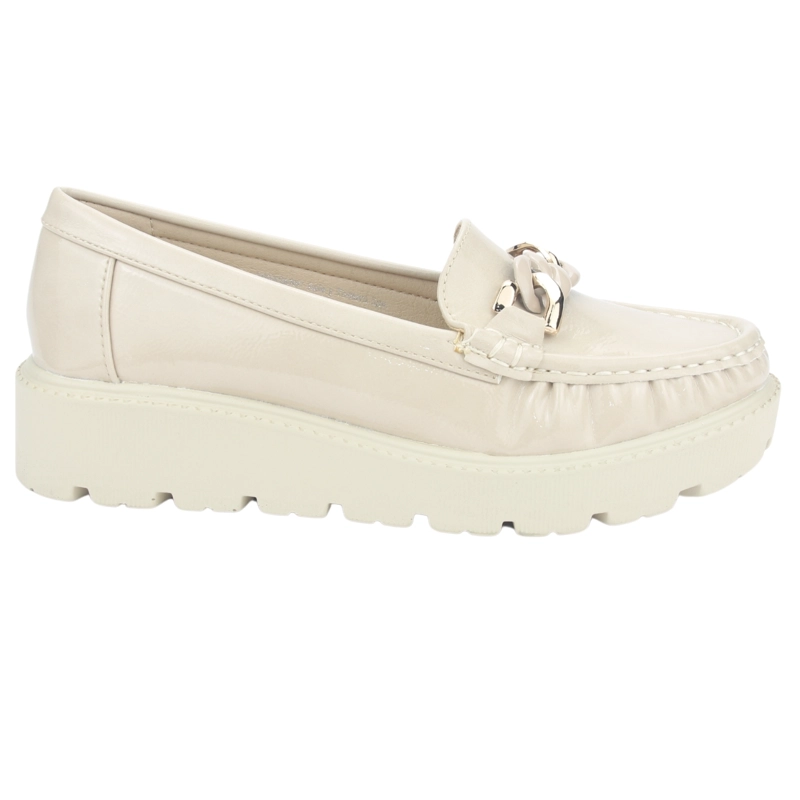 MOCASINES MUJER CHALADA BEIGE GRAN-21 CASUAL - 1