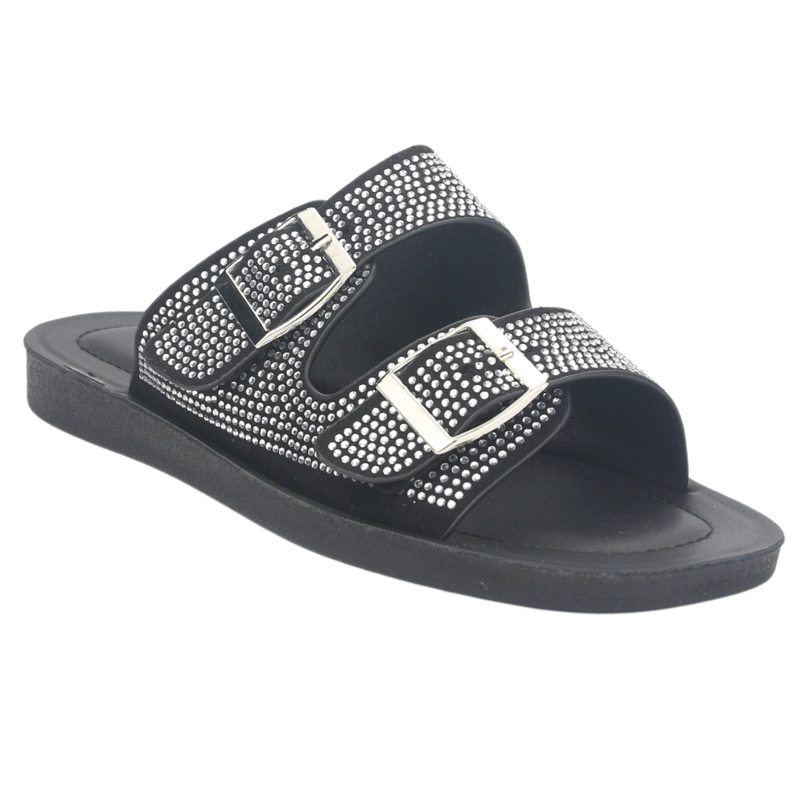 SANDALIA MUJER CHALADA NEGRO QUANTA-12 CASUAL - 3