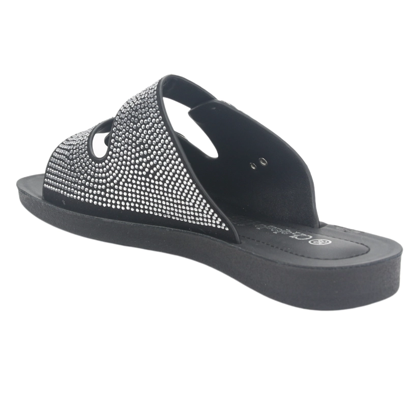 SANDALIA MUJER CHALADA NEGRO QUANTA-12 CASUAL - 4