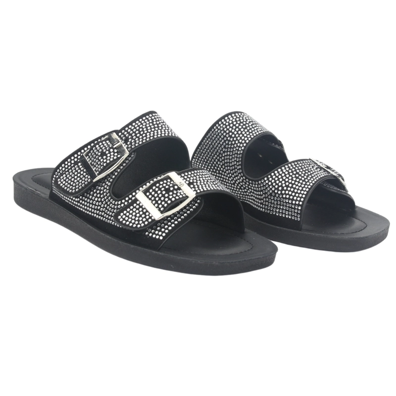 SANDALIA MUJER CHALADA NEGRO QUANTA-12 CASUAL - 5