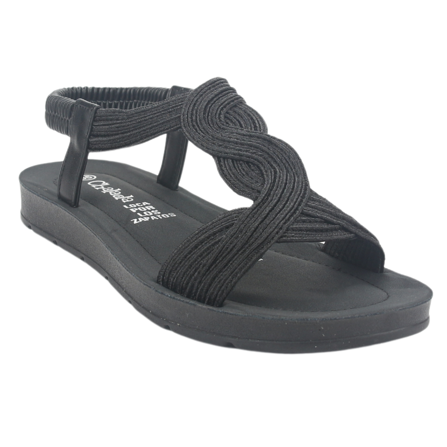 SANDALIA MUJER CHALADA NEGRO QUINA-2 PLANO - 3