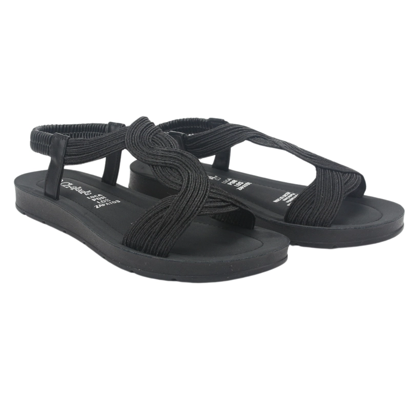 SANDALIA MUJER CHALADA NEGRO QUINA-2 PLANO - 5