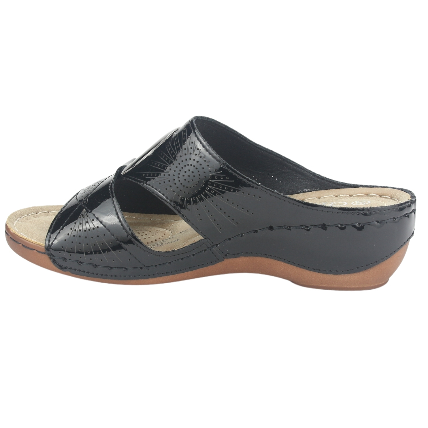 SANDALIA MUJER CHALADA NEGRO KON-17 CASUAL - 2