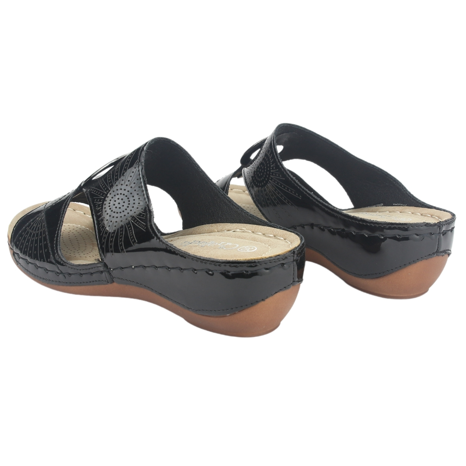 SANDALIA MUJER CHALADA NEGRO KON-17 CASUAL - 6