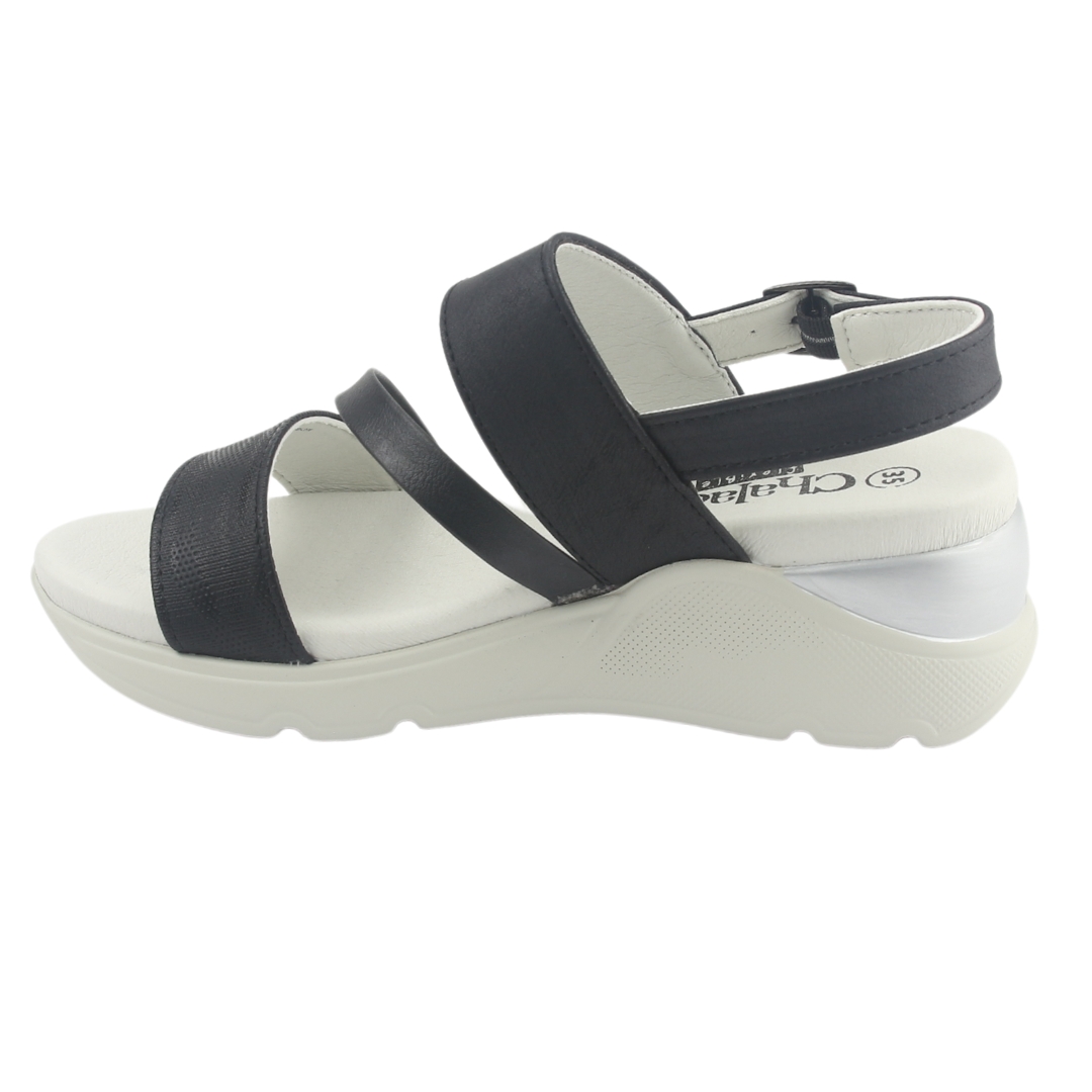 SANDALIA MUJER CHALADA NEGRO YOYI-1 CASUAL - 2
