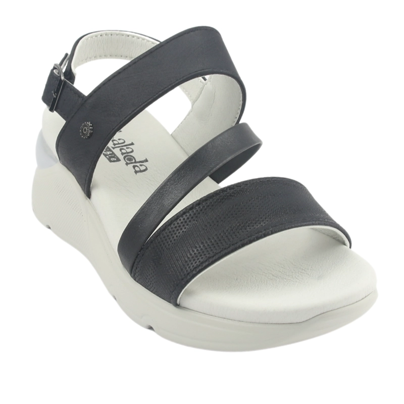 SANDALIA MUJER CHALADA NEGRO YOYI-1 CASUAL - 3