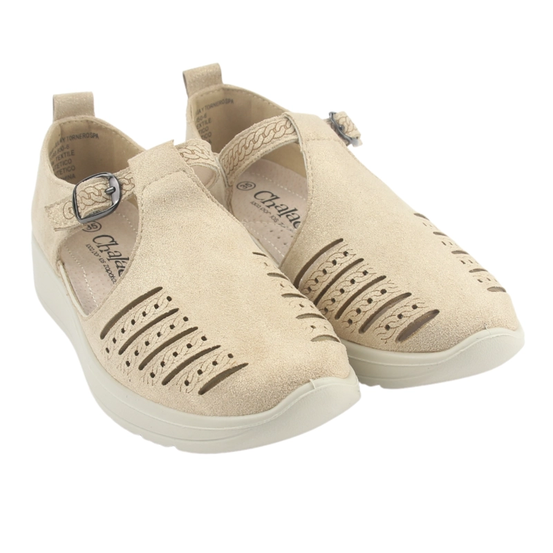 ZAPATO CHALADA MUJER PENY-2 BEIGE CASUAL - 5