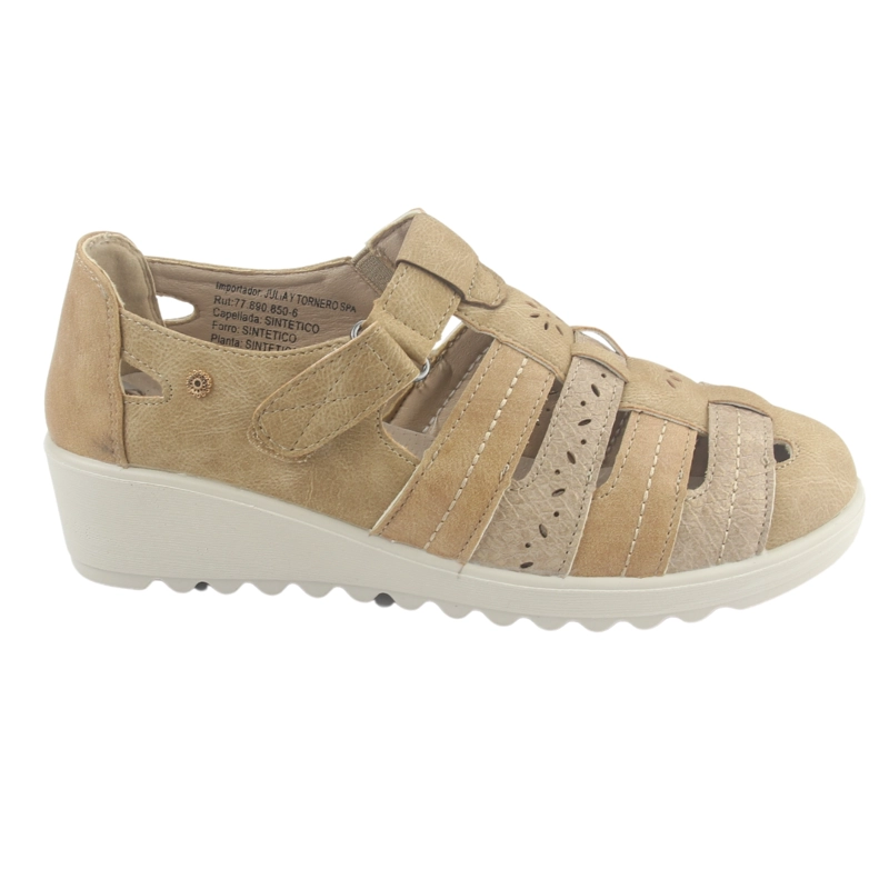 ZAPATO CHALADA MUJER DEZA-2 BEIGE CASUAL - 1