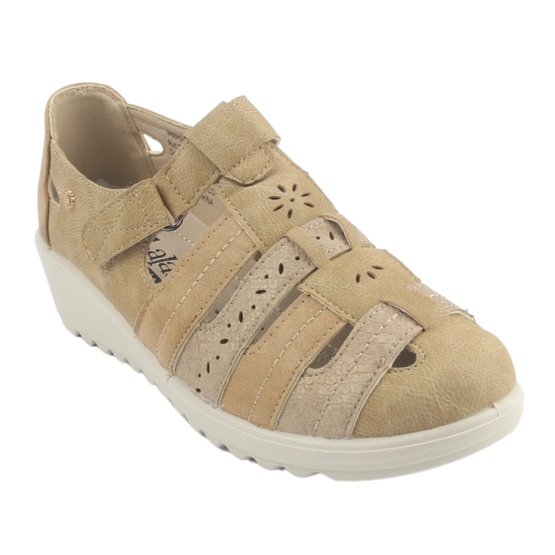ZAPATO CHALADA MUJER DEZA-2 BEIGE CASUAL - 3