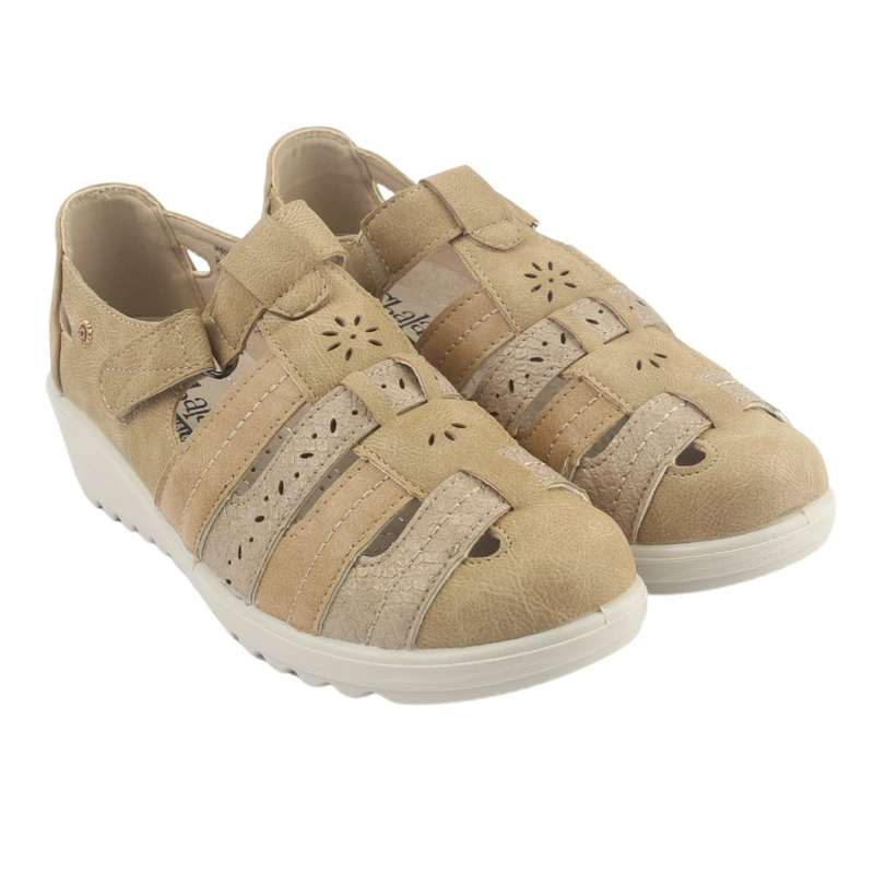 ZAPATO CHALADA MUJER DEZA-2 BEIGE CASUAL - 5