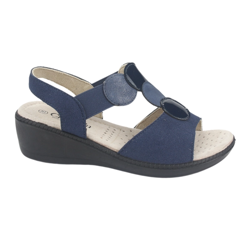 SANDALIA MUJER CHALADA AZUL LUPE-82 CASUAL - 1